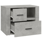 ZNTS Bedside Cabinet Concrete Grey 60x36x45 cm Engineered Wood 816740