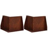 Retaining Wall 2 pcs 50 x 50 x 50 cm Weathering Steel Rusty 8015198