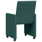 Dining Chairs 2 pcs Dark green 57 x 66 x 94 cm Fabric 42017812