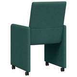 Dining Chairs 2 pcs Dark green 57 x 66 x 94 cm Fabric 42017812