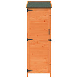 Garden Shed with Roof Brown 59.5 x 56 x 176.5 cm Solid Fir Wood 42033447