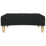 Footstool Black 77x55x31 cm Fabric 4007373