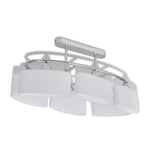 Ceiling Lamp with Ellipsoid Glass Shades for 6 E14 Bulbs 240989