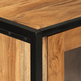 Bathroom Cabinet 40x27x190 cm Iron and Solid Wood Acacia 3217118