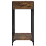 Console Table Smoked Oak 100x39x78.5 cm Engineered Wood 835486