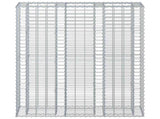 Gabion Raised Bed 2 pcs Silver 130 x 50 x 150 cm 3422233