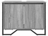 Bathroom Sink Cabinet Grey Sonoma 60x35x60 cm Engineered Wood 848657