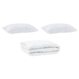 Duvet with Pillow 3 pcs White Microfibre 3377500
