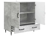 Sideboard Concrete Grey 66 x 34.5 x 95 cm Engineered Wood 894898