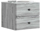Wall-Mounted Bedside Cabinet Grey Sonoma 34.5 x 33 x 40 cm 899157