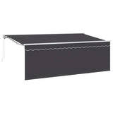 Retractable Awning Cream 350 x 200 cm Polyester and Aluminium 3329655