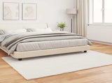 Anti-Slip Faux Rabbit Fur Rug OLITE Cream 160 x 230 cm 42021660