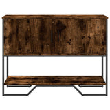 Console Table Smoked Oak 100x35x74.5 cm Engineered Wood 848536