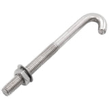 Anchored J-Bolt w/Nut and Washer M8x100 mm 25 Sets 144513