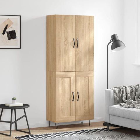 Highboard Sonoma Oak 69.5x34x180 cm Engineered Wood 3198076