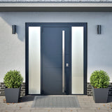 Garden Planters Anthracite 2 pcs 40x40x40 cm Steel 851057