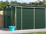 Garden Shed Green Galvanised Steel Large Garden Shed 3188240