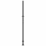 Garden Gate Black 100x200 cm Steel Leaf Design 4100963