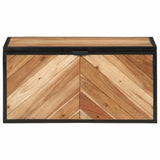 Storage Box 60x30x30 cm Solid Wood Acacia and Iron 372752