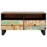 ZNTS Coffee Table 80x54x40 cm Solid Wood Reclaimed&Engineered Wood 351956