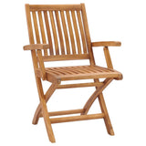 Garden Chair Set of 4 Teak Solid Teak wood Standard Foldable 3072720