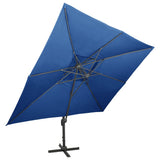 Cantilever Garden Parasol Azure blue 312379