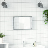 LED Bathroom Mirror Grey Sonoma 60x8.5x38 cm Engineered Wood 834928