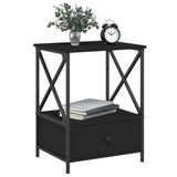 ZNTS Bedside Table Black 50x41x65 cm Engineered Wood 826083