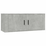8 Piece TV Cabinet Set Concrete Grey Engineered Wood 3188674