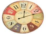 Vintage Wall Clock Colourful 60 cm 325181