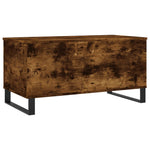 ZNTS Coffee Table Smoked Oak 90x44.5x45 cm Engineered Wood 830985