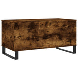 ZNTS Coffee Table Smoked Oak 90x44.5x45 cm Engineered Wood 830985