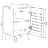 Bathroom Cabinet with Storage Brown and Black 38 x 33.5 x 58 cm 4018865
