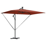 Umbrella Terracotta 294 x 200 x 270 cm Polyester and Aluminium 42003398