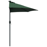 Garden Parasol Green 294 x 150 x 223 cm Polyester and Steel 42003260