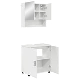 Bathroom Furniture Set Wall-mounted 2 pcs High Gloss White 3392937