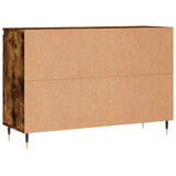 Sideboard Smoked Oak 101.5x35x70 cm Engineered Wood 827201
