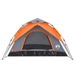 Camping Tent Dome 5-Person Grey and Orange Quick Release 4004187