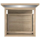 Bathroom Cabinet with Mirror Sonoma Oak Engineered Wood 804866