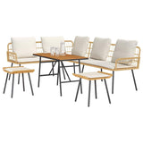 Garden Sofa Set 4 pcs Natural Poly Rattan 3328655