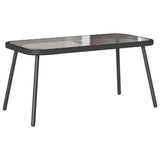 Garden Dining Set 2 pcs Black Poly Rattan 3328646