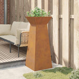 Pillar Planter Silver 40 x 40 x 100 cm 873864