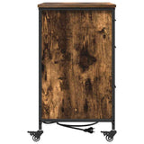 Cabinet with Charging Station Smoked Oak 76 x 41 x 72 cm 859837
