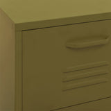 Storage Cabinet Olive Green Steel Medium Ball-Bearing 336180