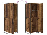 Warderobe with Door Old Wood 50 x 50 x 200 cm Engineered Wood 3403020