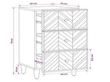 Storage Cabinets Brown 40 x 33.5 x 75 cm Solid Mango Wood 4018939