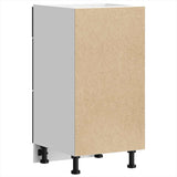 Kitchen Base Cabinet "Porto" Black Engineered Wood 854221