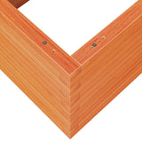 Garden Planter Wax Brown 110x60x46 cm Solid Wood Pine 3282461