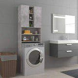 808426 Washing Machine Cabinet Concrete Grey 64x25,5x190 cm