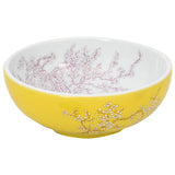 Countertop Basin White and Yellow Round 41x14 cm Ceramic 155053